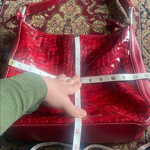 Brighton Cherie Soft Patent Croco lipstick red bag - Picture 10 of 10